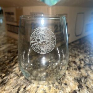Mardi Gras New Orleans Stemless Wine Glasses - Krewe of Thoth 75th Anniversary